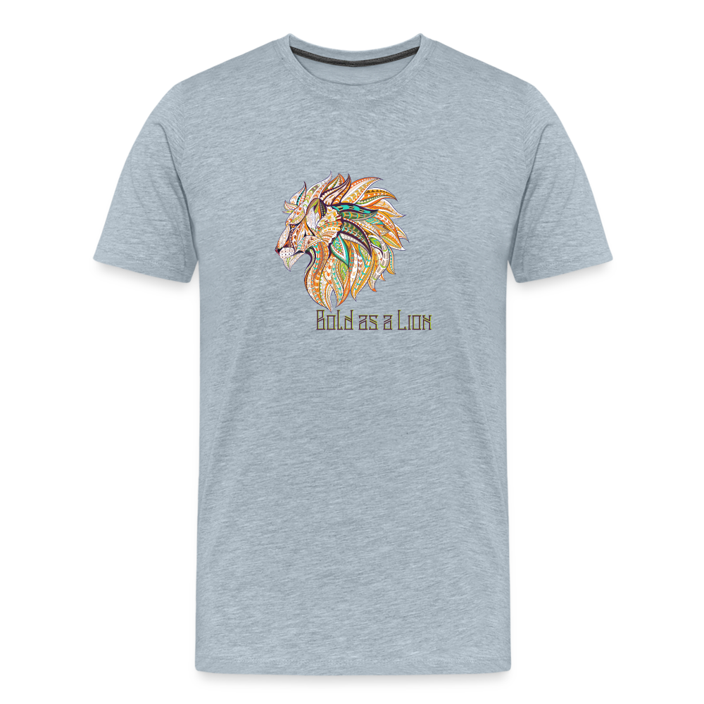 Bold as a Lion - Unisex Premium T-Shirt - heather ice blue