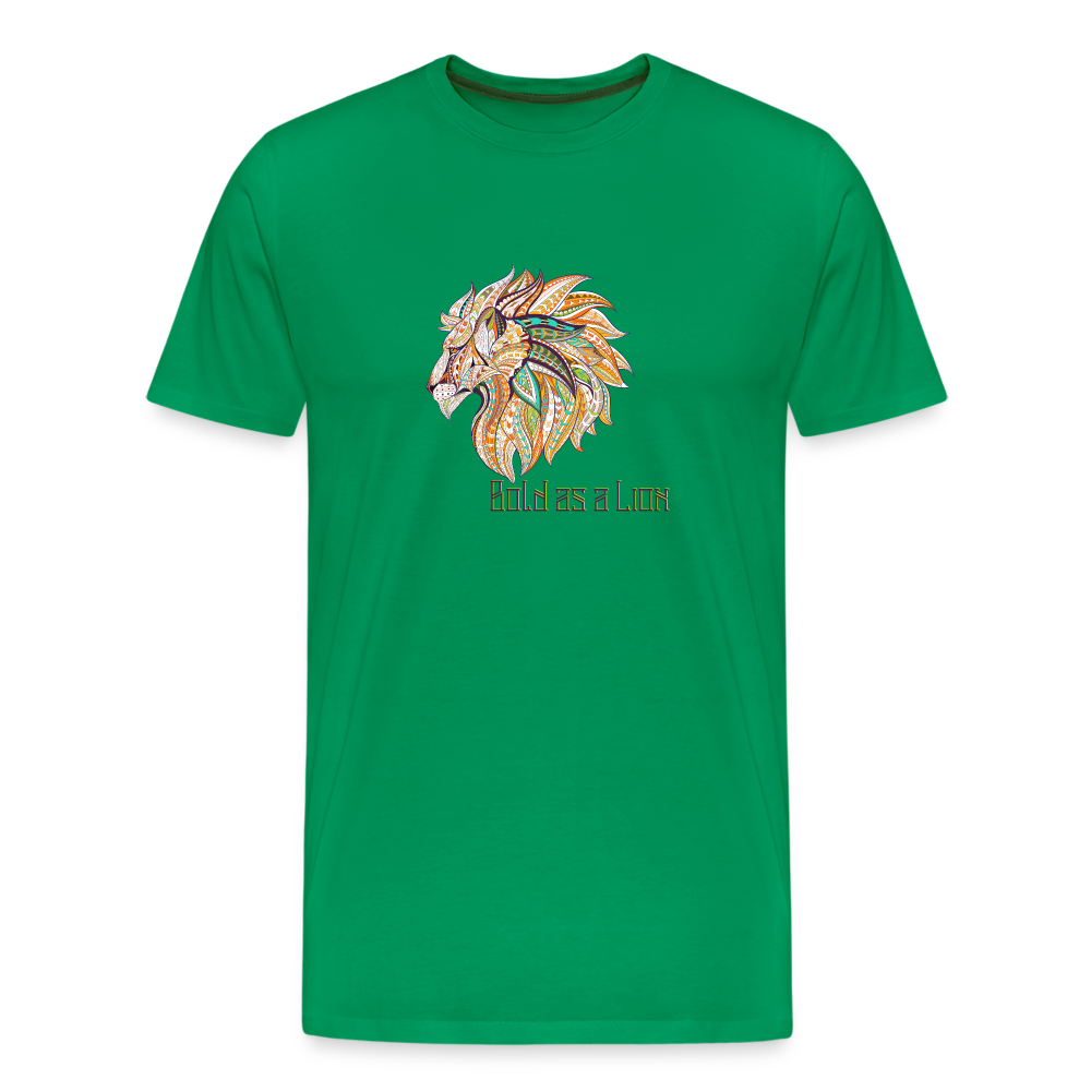 Bold as a Lion - Unisex Premium T-Shirt - kelly green