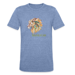 Bold as a Lion - Unisex Tri-Blend T-Shirt - heather blue