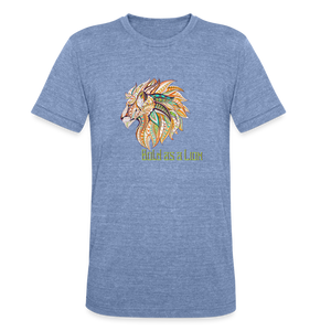 Bold as a Lion - Unisex Tri-Blend T-Shirt - heather blue