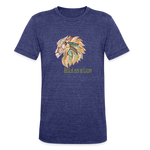Bold as a Lion - Unisex Tri-Blend T-Shirt - heather indigo