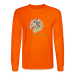 Bold as a Lion - Men's Long Sleeve T-Shirt - orange
