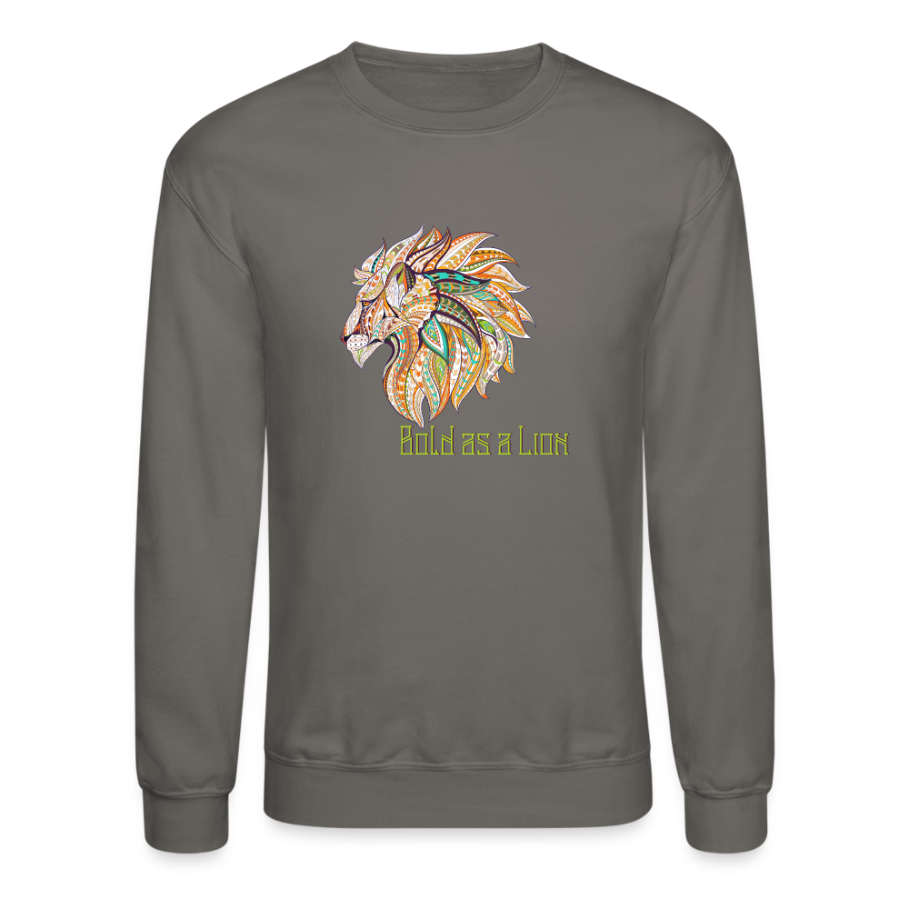 Bold as a Lion - Unisex Crewneck Sweatshirt - asphalt gray