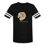 Bold as a Lion - Vintage Sport T-Shirt - black/white
