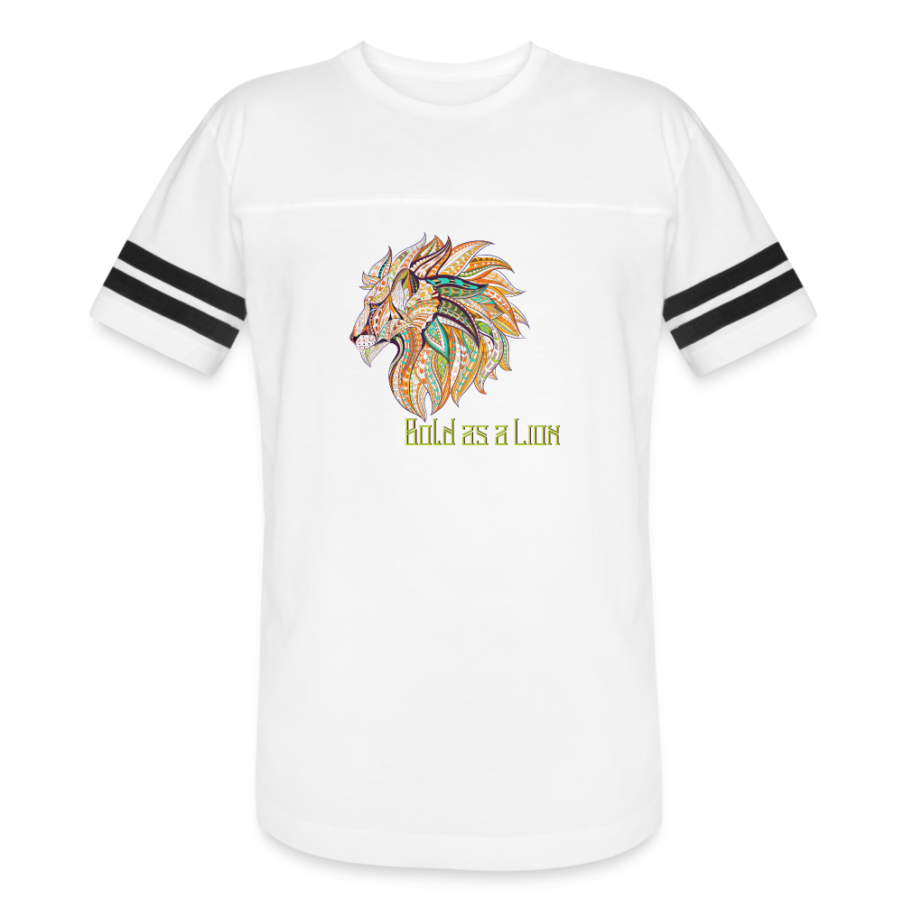 Bold as a Lion - Vintage Sport T-Shirt - white/black