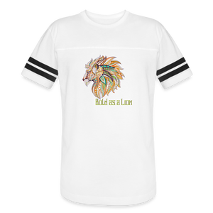 Bold as a Lion - Vintage Sport T-Shirt - white/black