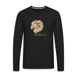Bold as a Lion - Men's Premium Long Sleeve T-Shirt - black