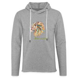 Bold as a Lion - Unisex Lightweight Terry Hoodie - heather gray