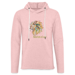 Bold as a Lion - Unisex Lightweight Terry Hoodie - cream heather pink