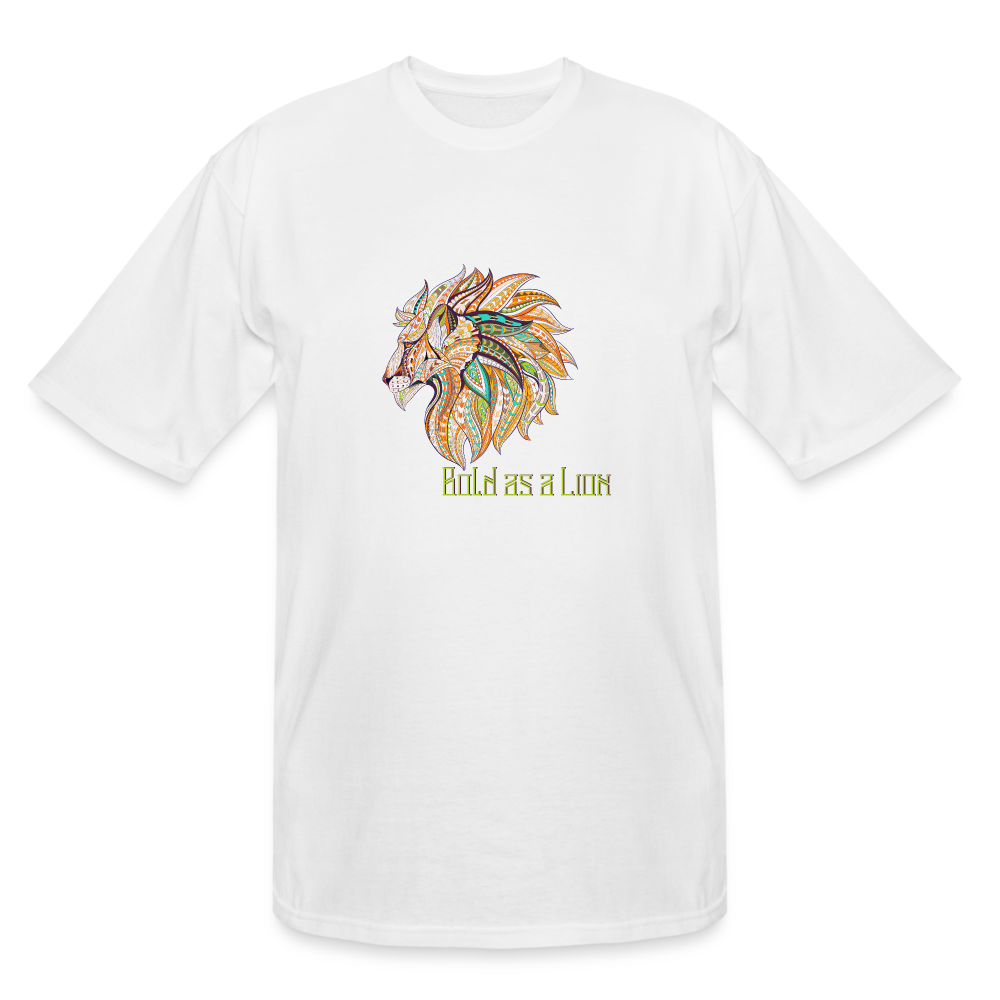Bold as a Lion - Men's Tall T-Shirt - white