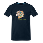 Bold as a Lion - Men’s Premium Organic T-Shirt - deep navy