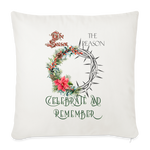 Celebrate & Remember - Throw Pillow Cover - natural white