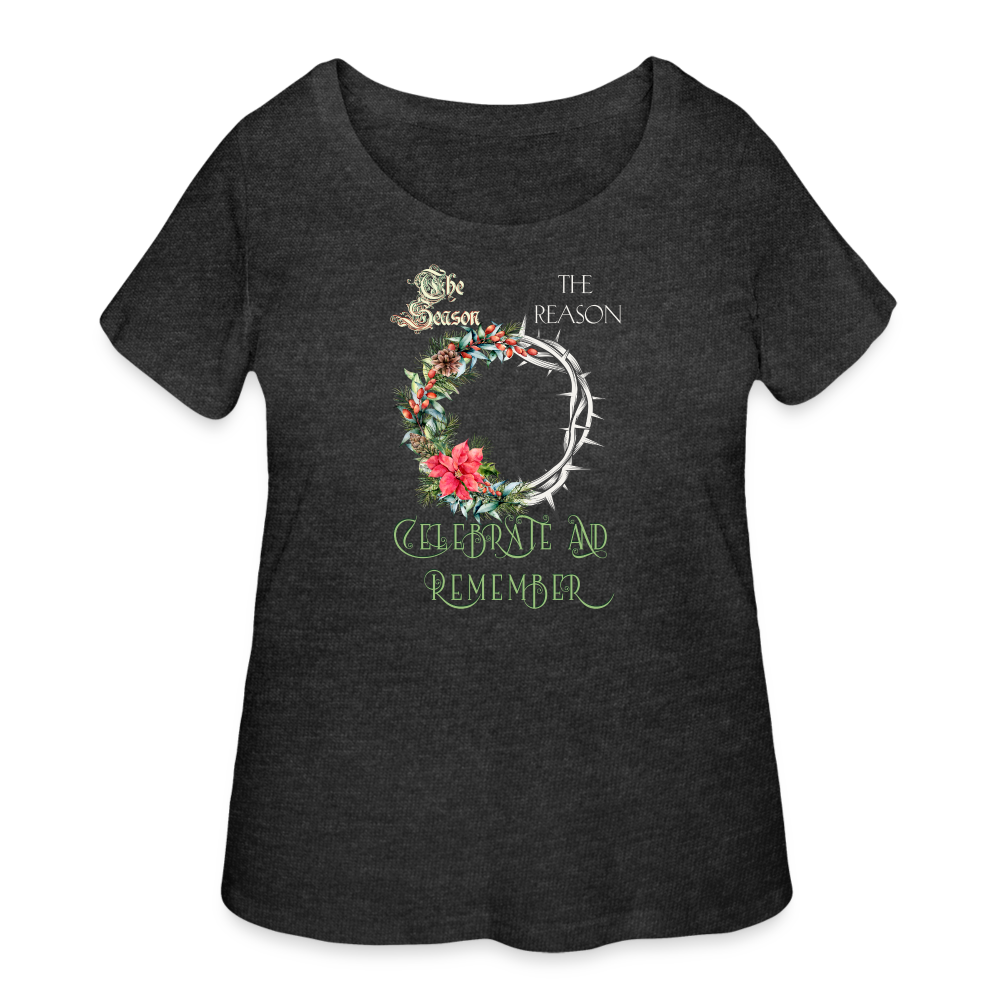 Celebrate & Remember - Women’s Curvy T-Shirt - deep heather