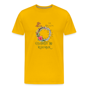 Celebrate & Remember - Unisex Premium T-Shirt - sun yellow
