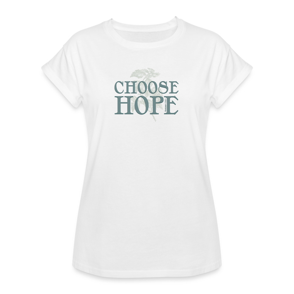 Choose Hope - Women's Relaxed Fit T-Shirt - white