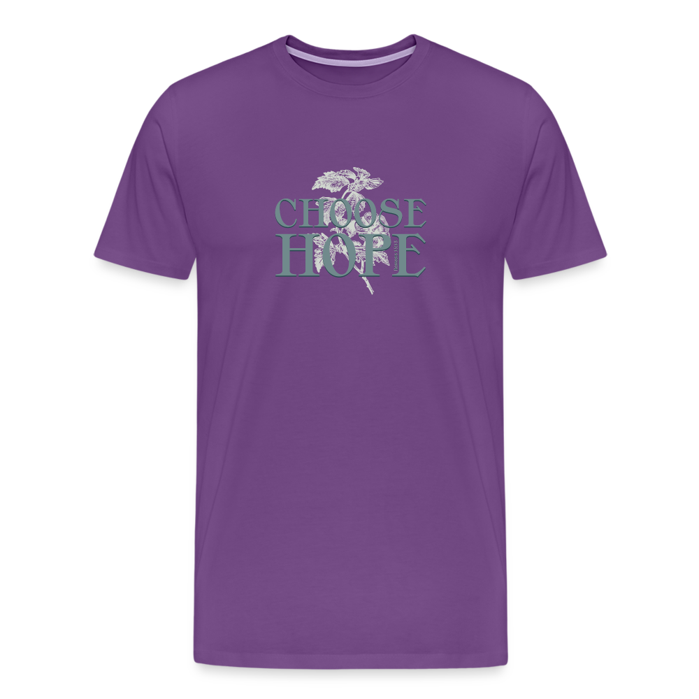 Choose Hope - Unisex Premium T-Shirt - purple