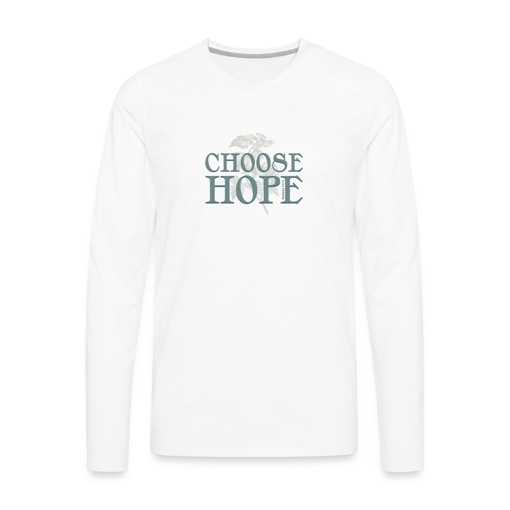 Choose Hope - Men's Premium Long Sleeve T-Shirt - white