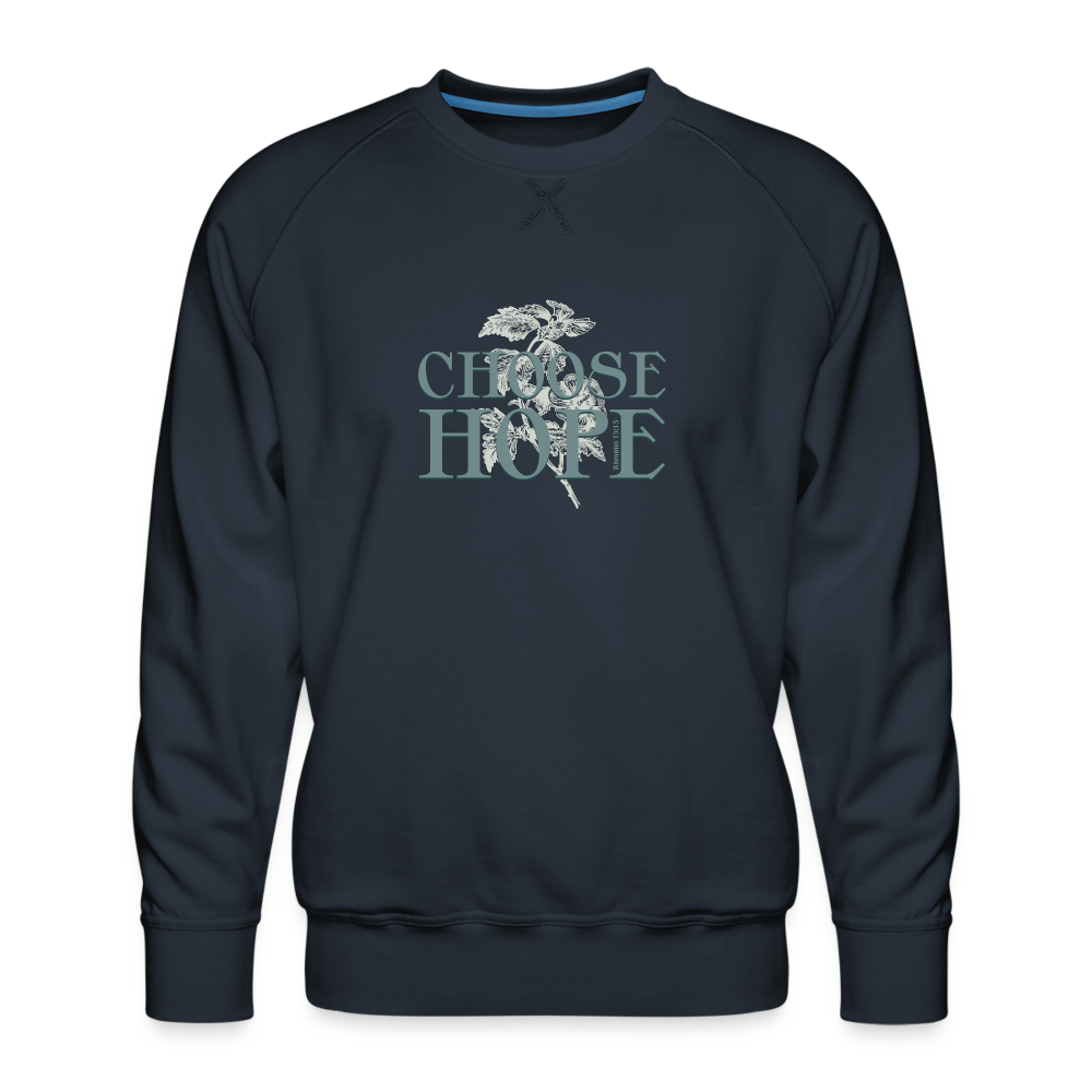 Choose Hope - Men’s Premium Sweatshirt - navy