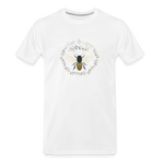 Bee Salt & Light - Men’s Premium Organic T-Shirt - white