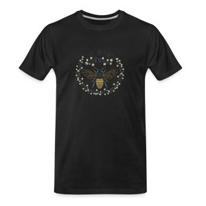 Bee Salt & Light - Men’s Premium Organic T-Shirt - black