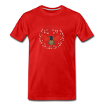 Bee Salt & Light - Men’s Premium Organic T-Shirt - red