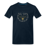 Bee Salt & Light - Men’s Premium Organic T-Shirt - deep navy