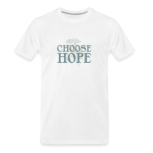 Choose Hope - Men’s Premium Organic T-Shirt - white