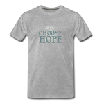 Choose Hope - Men’s Premium Organic T-Shirt - heather gray