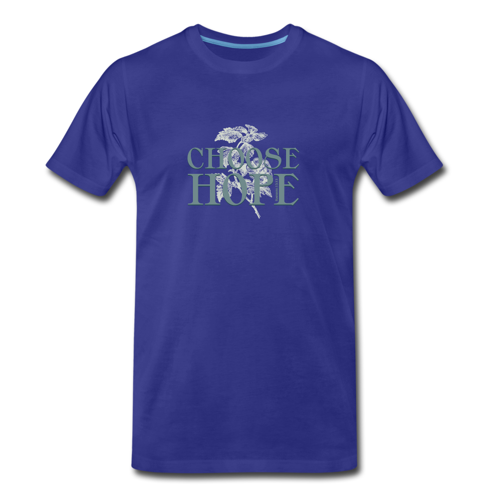 Choose Hope - Men’s Premium Organic T-Shirt - royal blue
