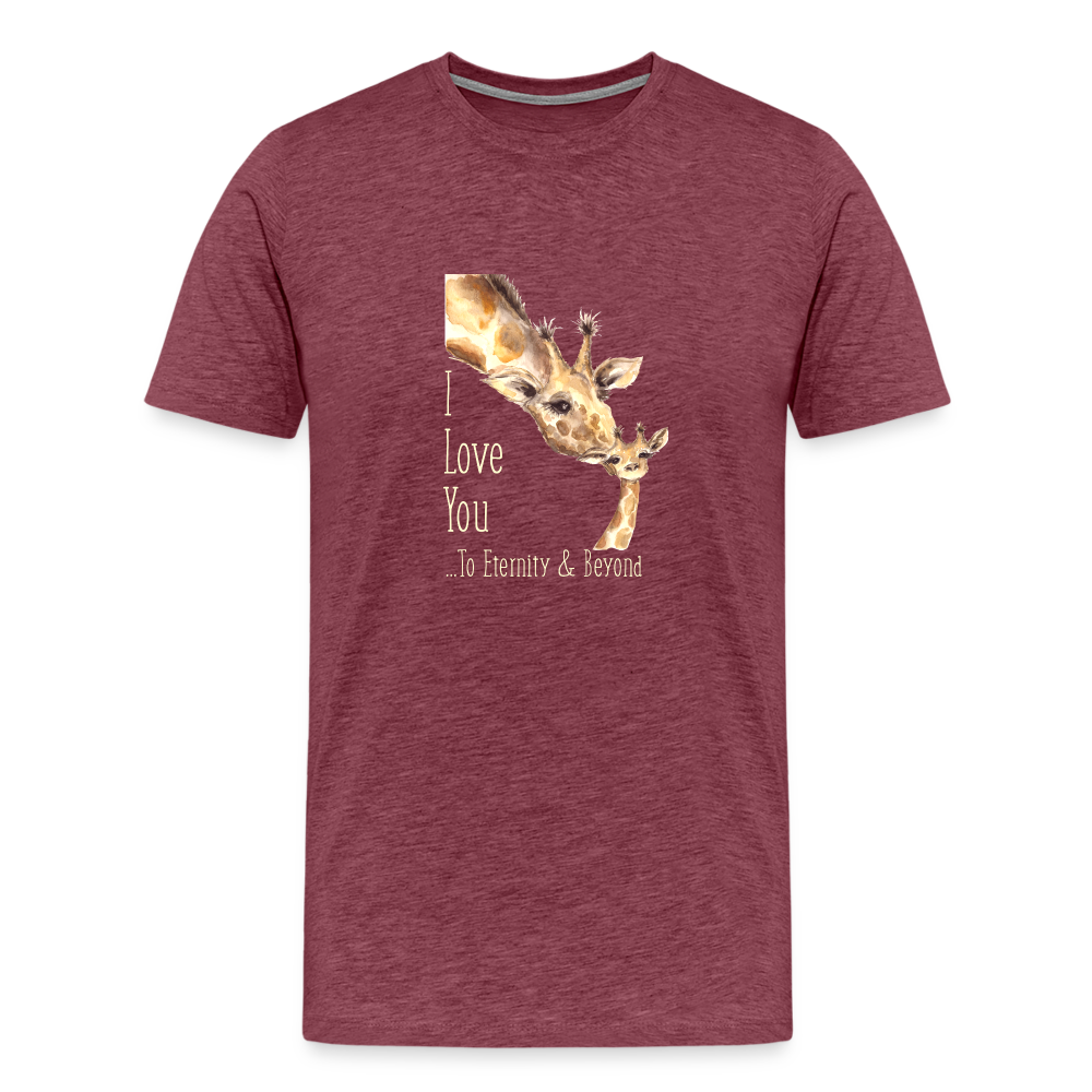 Eternity & Beyond - Unisex Premium T-Shirt - heather burgundy