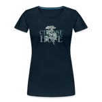Choose Hope - Women’s Premium Organic T-Shirt - deep navy