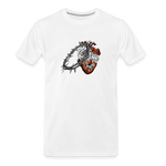 Heart for the Savior - Men’s Premium Organic T-Shirt - white