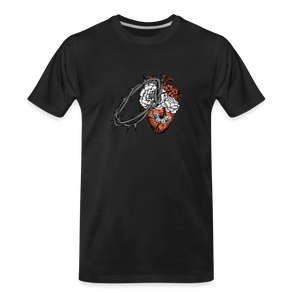 Heart for the Savior - Men’s Premium Organic T-Shirt - black