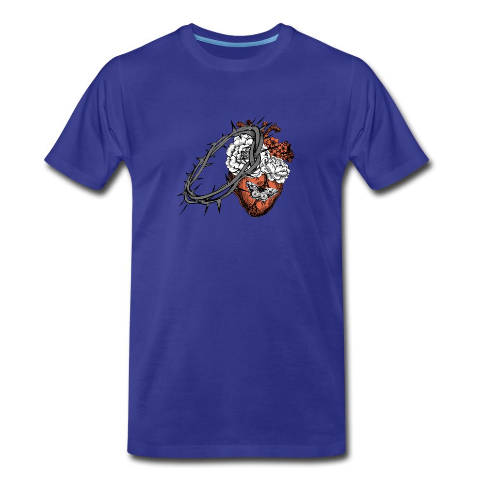 Heart for the Savior - Men’s Premium Organic T-Shirt - royal blue