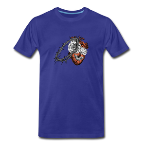 Heart for the Savior - Men’s Premium Organic T-Shirt - royal blue