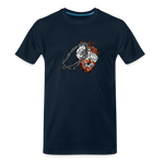 Heart for the Savior - Men’s Premium Organic T-Shirt - deep navy