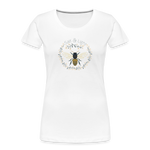 Bee Salt & Light - Women’s Premium Organic T-Shirt - white