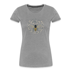 Bee Salt & Light - Women’s Premium Organic T-Shirt - heather gray