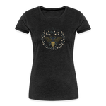 Bee Salt & Light - Women’s Premium Organic T-Shirt - charcoal grey