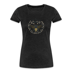 Bee Salt & Light - Women’s Premium Organic T-Shirt - charcoal grey
