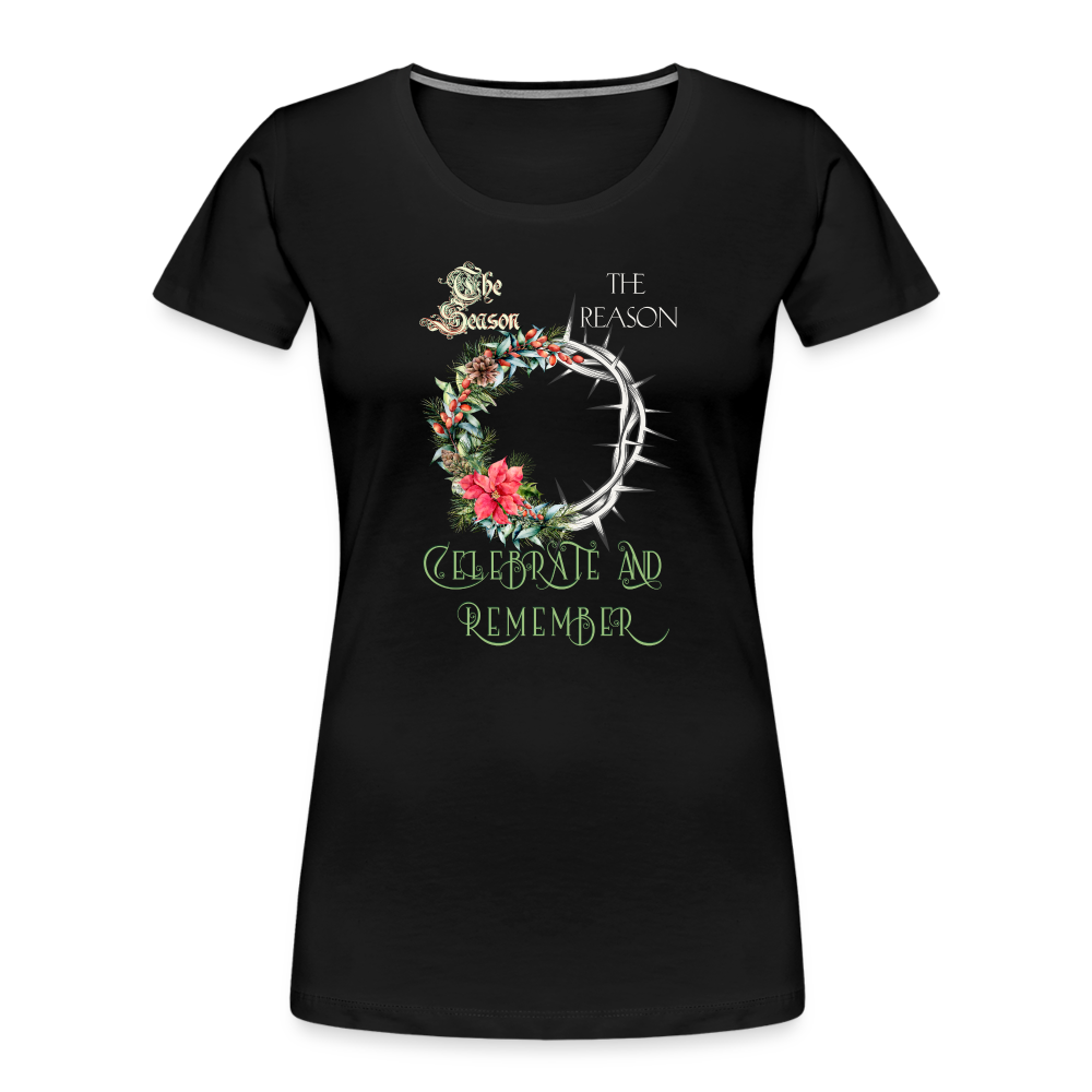 Celebrate & Remember - Women’s Premium Organic T-Shirt - black