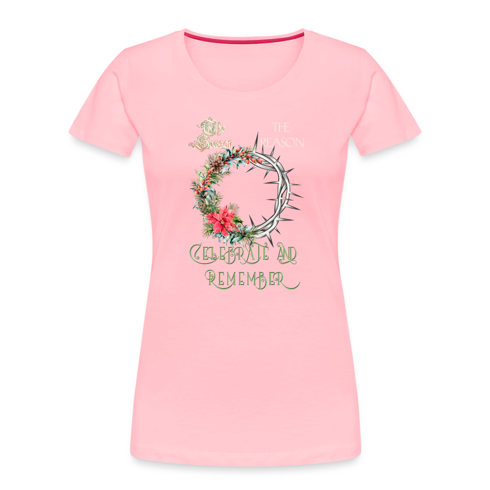 Celebrate & Remember - Women’s Premium Organic T-Shirt - pink