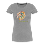 Bold as a Lion - Women’s Premium Organic T-Shirt - heather gray