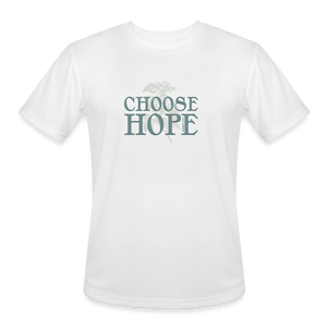 Choose Hope - Men’s Moisture Wicking Performance T-Shirt - white