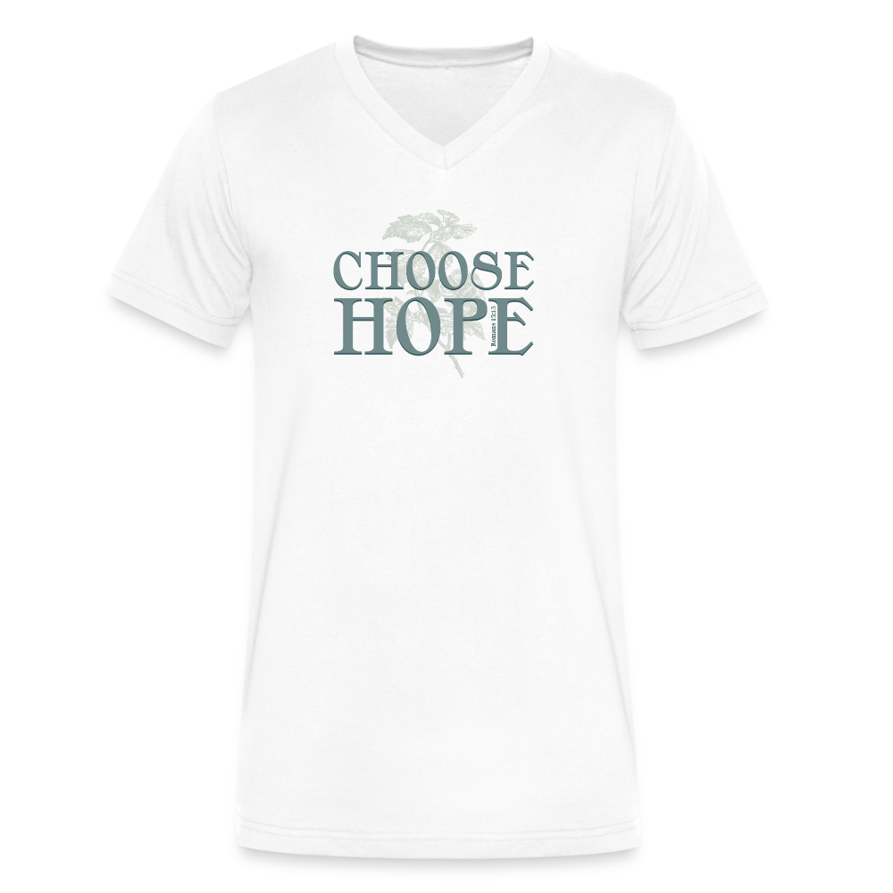 Choose Hope - Men's V-Neck T-Shirt - white