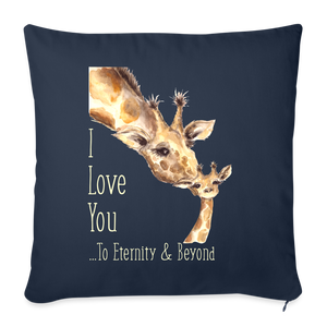 Eternity & Beyond - Throw Pillow Cover - navy