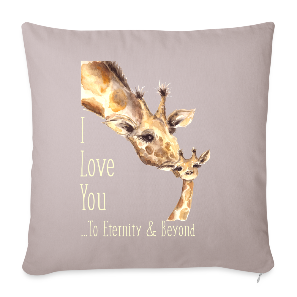 Eternity & Beyond - Throw Pillow Cover - light taupe