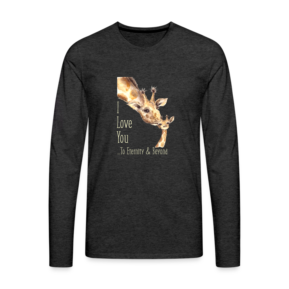 Eternity & Beyond - Men's Premium Long Sleeve T-Shirt - charcoal grey