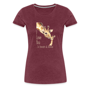 Eternity & Beyond - Women’s Premium T-Shirt - heather burgundy