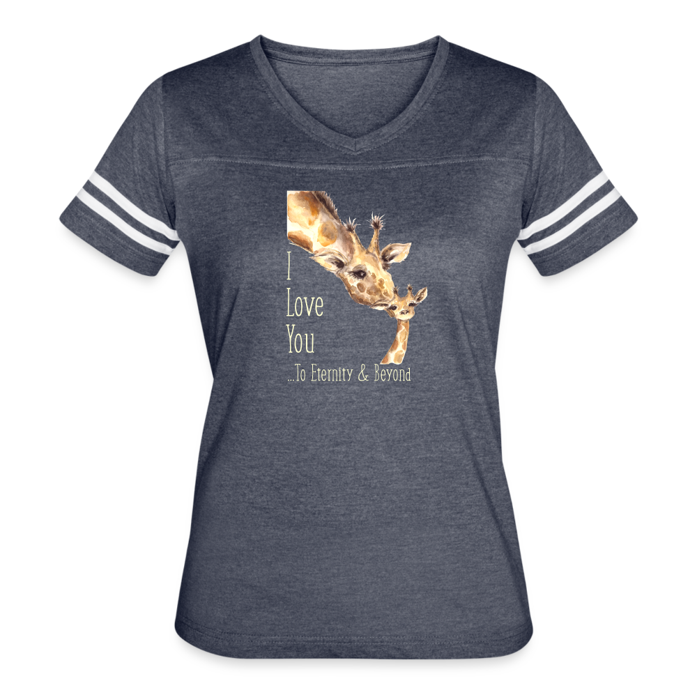 Eternity & Beyond - Women’s Vintage Sport T-Shirt - vintage navy/white